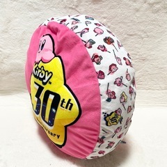 ⭐️星のカービィ⭐️30th ぷっくりロゴクッション 枕 30周年の画像