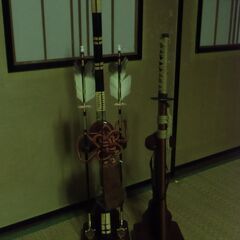 弓太刀 揃 伯峰作 魔除け オブジェ 飾り 置物 お譲りします。...