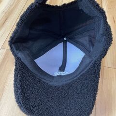 ★値下★モコモコキャップ（ブラック）　★未使用★の画像