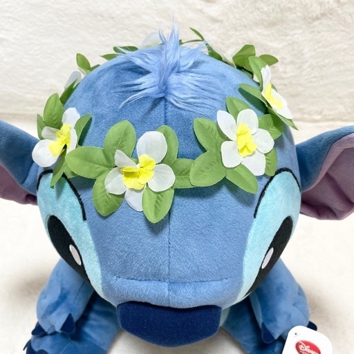 ⭐️ディズニー⭐️約44cm!　スティッチ  ぬいぐるみ ハワイ レイ 希少 レア Disney