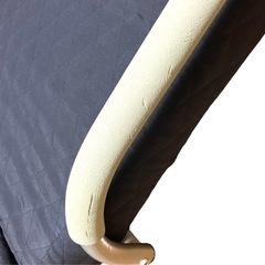 折りたたみ 簡易ベッド ネイビー/紺色 シングルベッド 折り畳み 来客用の画像