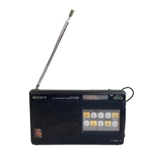貴重　ソニー PLL シンセサイザーレシーバー ICF-M500 ラジオ　カード　SONY FM LW 2バンド ポータブルラジオ ラジオ 家電 生活家電 ラジオ