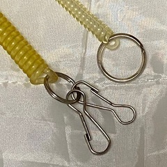 新品 未使用 キーチェーン キーリング スパイラルホルダー コイルホルダー の画像