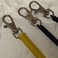 新品 未使用 キーチェーン キーリング スパイラルホルダー コイルホルダー の画像