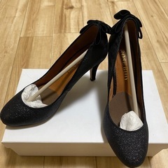 ROSE BUD✨定価11,550円✨キラキラパンプス✨バックリボン✨
