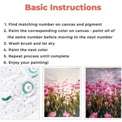 アクリル塗料 DIY 筆、キャンバス、絵の具セットの画像