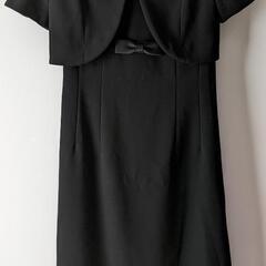 【美品】4way ブラックフォーマル ワンピーススーツ 7号 冠婚葬祭 礼服喪服の画像