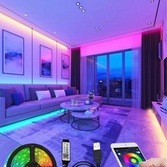 LED ライト　テープ付き 10m