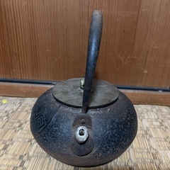 【GO-105】鉄瓶 鉄器 龍文堂 和同開珎の画像