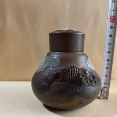 【GO-112】 茶器 茶筒 茶葉入れ 古美術 アンティークの画像