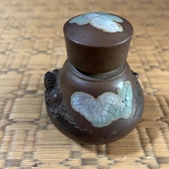【GO-112】 茶器 茶筒 茶葉入れ 古美術 アンティーク