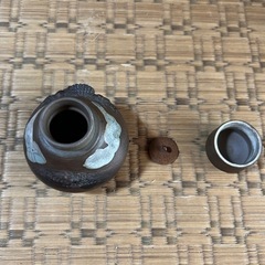 【GO-112】 茶器 茶筒 茶葉入れ 古美術 アンティークの画像