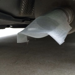 ステンレスマフラーカバーの画像