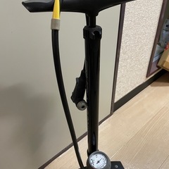 GIYO 仏式 空気入れ フロアーポンプ ゲージ付き