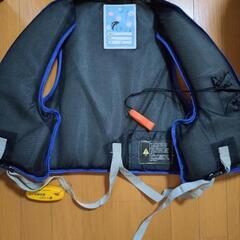 ライフジャケット　子供　キッズ　青　海や川遊びの画像