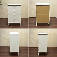 【9/10直販】≪yt1570ジ限-中≫ IKEA/イケア 収納チェスト TRYSIL/トリスィル/トライシル ホワイト系 幅60cm 奥行40cm 20358437 衣類収納/リビング収納/中古家具/宮城県仙台市 現状品 60706-04の画像