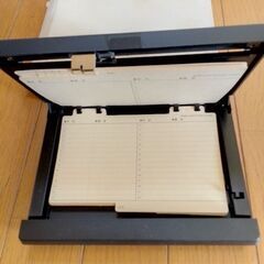 卓上アドレス電話帳　未使用　昭和レトロ　レバーを、移動してページをめくるの画像