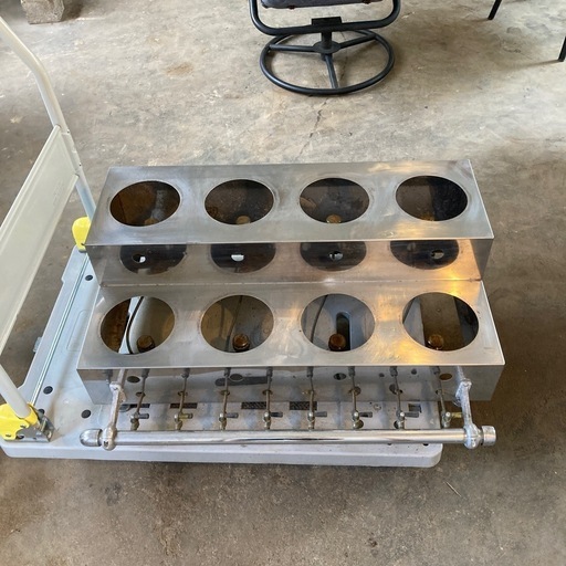 早新 釜めしコンロ 8口 業務用 LPガス用