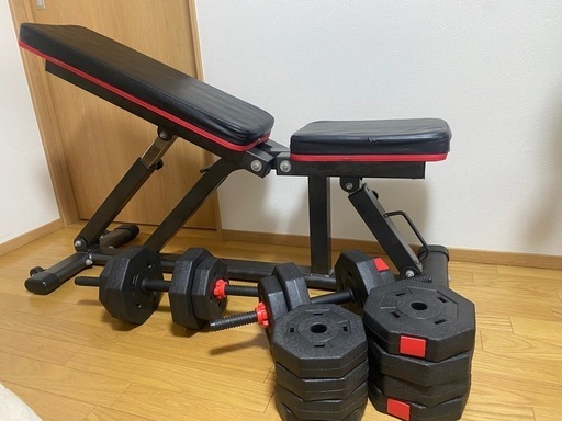 インクラインベンチ&可変式ダンベル