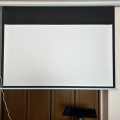 電動 プロジェクタースクリーン リモコン付き 72インチ 16:...
