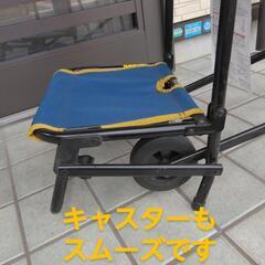 イスにもなるキャリーカート DCM 折りたたみサイズ高さ90横35奥行15の画像
