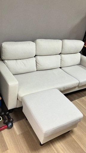 【お取引中】三人掛け　2way カウチ　ソファ