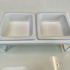 山崎実業　ペットフードボウルスタンドセットの画像