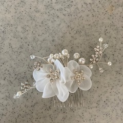 8000円　ブライダル　キラキラ　シルバー　ヘアアクセ　ヘアアク...