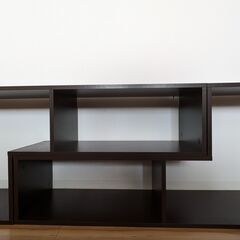 DEVAISE テレビ台 テレビラック テレビボード ローボード 伸縮 幅105～210cm 60インチまで対応 コーナー 収納ラック 2点セット 簡単組立 ダークブラウン ORADSG602TDの画像