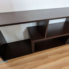 DEVAISE テレビ台 テレビラック テレビボード ローボード 伸縮 幅105～210cm 60インチまで対応 コーナー 収納ラック 2点セット 簡単組立 ダークブラウン ORADSG602TDの画像