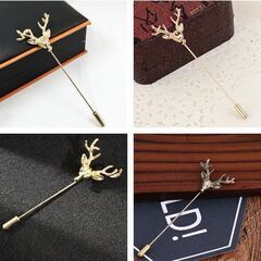 鹿のピン（新品）の画像