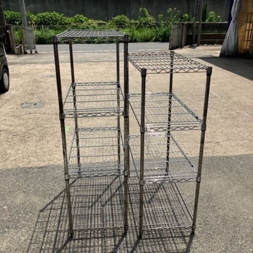 お買得品‼️中古品 スチールラック 2台セット 棚板セパレートタイプ　No31.32