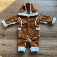 BREEZE ロンパース型アウター　裏ボア【80cm】