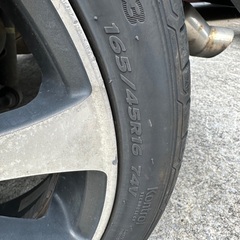 値下げタイヤ　ホイール4本　165/45R16  の画像