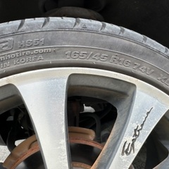 値下げタイヤ　ホイール4本　165/45R16  の画像