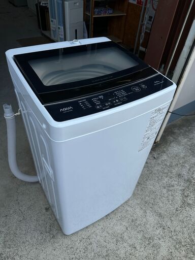 【動作保証あり】AQUA アクア 2023年 AQW-G5NJ 5.0kg 洗濯機 ガラスフタ【管理KRS685】