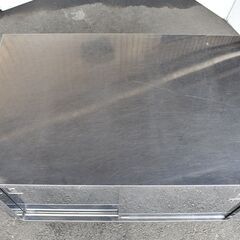≪zyt1584ジ≫ ステンレス製 キャビネット作業台 幅120cm 奥行75cm 現状品 ① 戸棚/店舗/設備/工作/DIY/ガレージ/中古厨房機器/宮城県仙台市 60714-03の画像