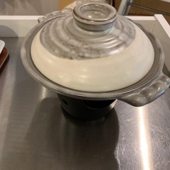 1人サイズ鍋・コンロ・燃料受けセット。木台付き