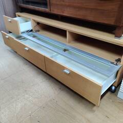 【愛品倶楽部柏店】Pamouna ワイドTVボード キャスター&コンセント付きの画像