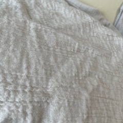 無印良品　クイーンサイズ　ボックスシーツ　ライトグレーの画像