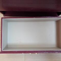 【used】メイクボックス★小物入れ★レザー調の画像