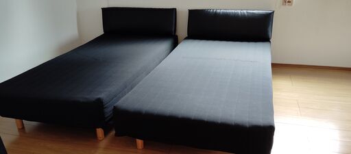 シングルベット（ベッドボードクッション付き）1台の値段です 2台も可能
