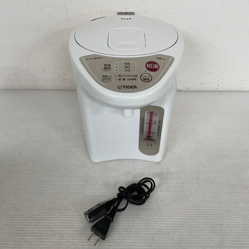 【TIGER】 タイガー マイコン 電動給湯ポット 2.2L PDR-A220 2014年製 ① J0301