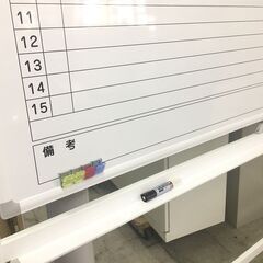 中古　良品　アイリスチトセ　ホワイトボード　自立式　脚付き 両面 1800×900mm 月予定表/ 無地 横書き 1ヶ月 スチール スケジュールボード 予定表 月行事 マグネットボード　愛知県 一宮市 名古屋　稲沢　 江南　岩倉　岐阜 羽島　 各務ヶ原　 岐阜市 三重　 愛知 グッドプライス一宮　の画像