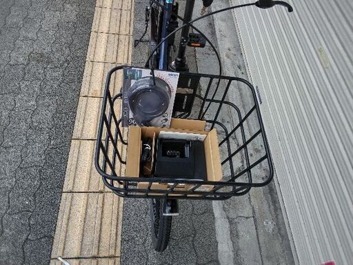 美品☆[Panasonic]SW 20吋 電動アシスト自転車 変速なし/アルミ/8.0Ahバッテリー+充電器+キー2本(マットネイビー