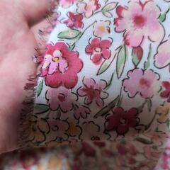 花柄布　ピンク　1枚の画像