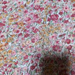 花柄布　ピンク　1枚の画像