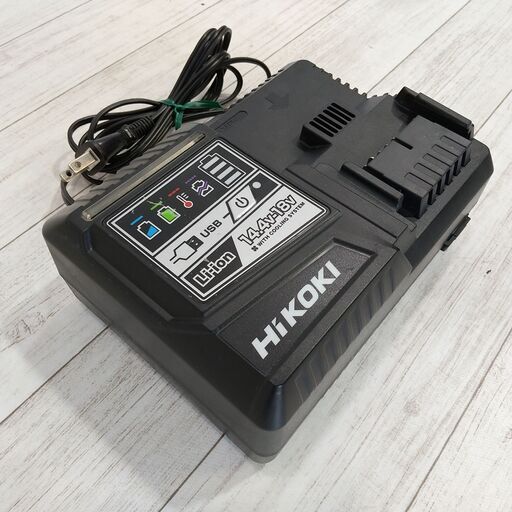 HIKOKI (ハイコーキ) バッテリー用急速充電器/UC18YDL/リチウムイオンバッテリー用急速充電器/14.4V 18V/USB充電端子付/日立/C0DT0212