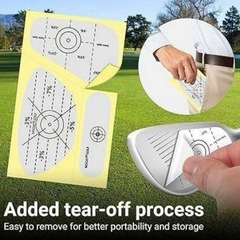 【2セット】ゴルフ ショットマーカー 左打ち用 練習用品 打撃テープステッカーの画像