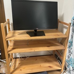 27インチ　LGモニター+モニター台セット